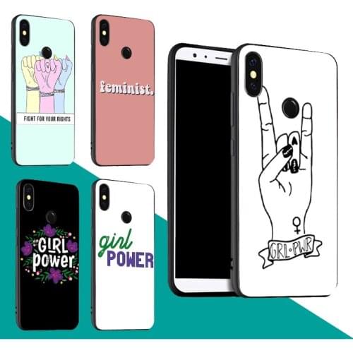 Girl power Feminist Case For Xiaomi Redmi Note 9 7 8 Pro 9S 8T 9A 9C Mi Note 10 Lite A3 For POCO X3 F2 Pro