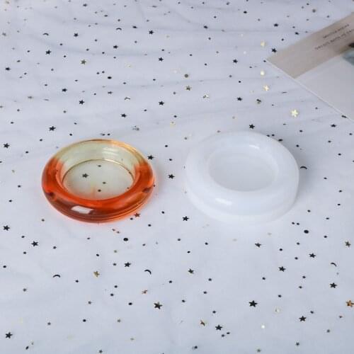 DIY Round/Heart Ashtray Casting Silicone Mould Crafts Jewelry Making Tools Crystal Epoxy Resin Mold