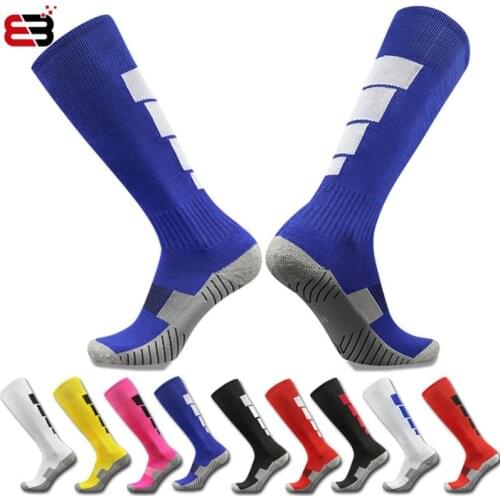 Long Tube Football Socks Thick Knee High Anti Slip Soccer Socks Women Men Kids Children Baseball Football Training Match Socks