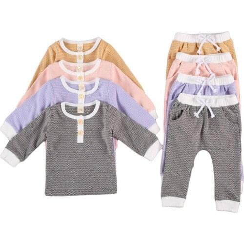 One Persent 2021 Newborn Clothes tops Pants Cotton Girl Clothing Baby Girls Outfit Newborn Set Infant Clothing