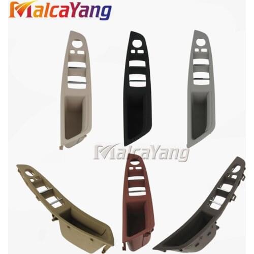 Left Hand Drive LHD Car Interior Inner Door Handle Panel Cover Gray Beige Black Red-Wine Oyster Mocha For BMW 5 series F10 F11