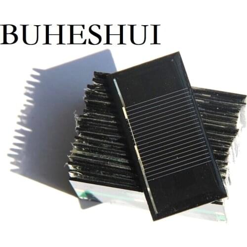 BUHESHUI Polycrystalline Small Mini Solar Panel Module 0.15W 0.5V 300ma Solar Cells Education Kits Study Epoxy 60*30MM 100pcs