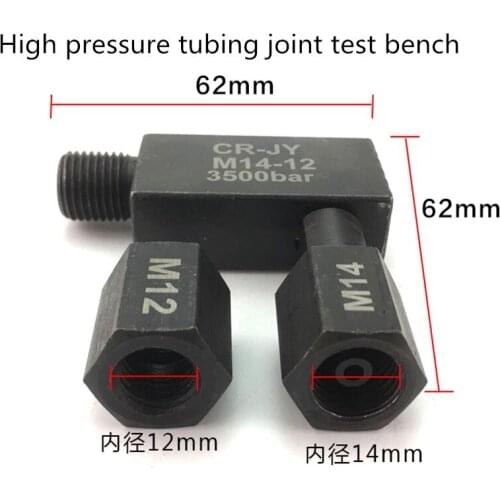 New! High Pressure Common Rail Tubing Adapter Joint Nozzle Elbow 14 To 12 14 High Pressure Tube Injector Test Bench Adapter