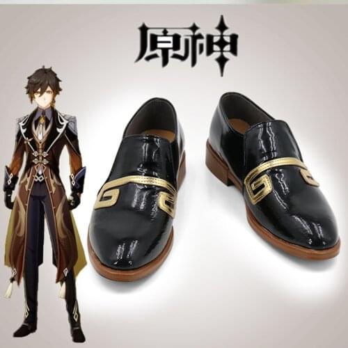 Game Genshin Impact Cosplay Halloween Zhongli cosplay shoes Customized any size Halloween Carnival Cosplay Costume Accessories