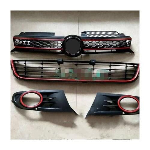 Front Bumper Grill Grille Radiator for Volkswagen Golf 6 Mk6 Jetta
