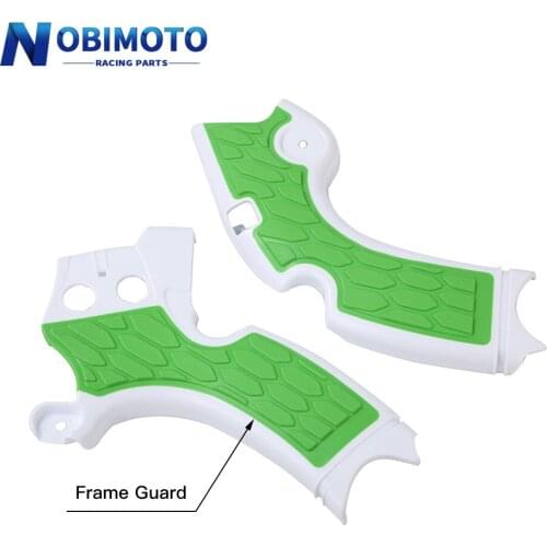 Motorcycle Green Frame Guards Fairing Covers Protector Frameguard For KAWASAKI KX250F KXF250 2015-2018 KX250 2009-2019