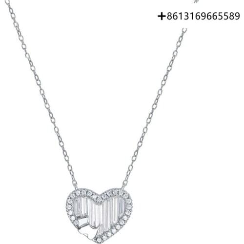 Fashion boutique 925 silver necklace female love puppy temperament couples gift collarbone chain female new