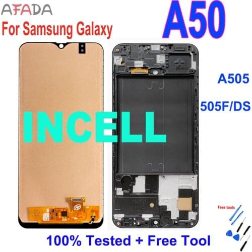 6.4'' LCD For Samsung A50 A50 A505 A505F/DS A505F A505FD LCD Display Touch Screen Digitizer Assembly LCD Replacement