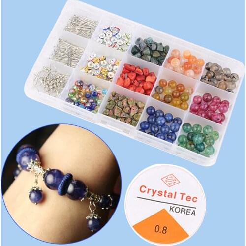 132PCS 6mm Multi-color Natural Round Opal Stone Gemstone Beads for DIY Bracelet Necklace Earring Craft Making