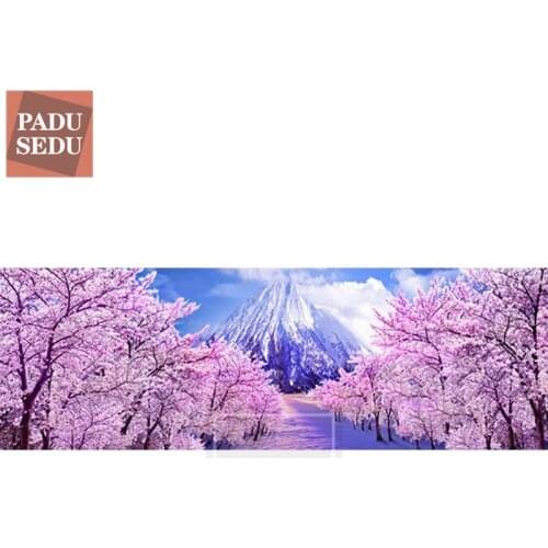 3D Diamond Painting Scenery 5D Landscape Full Square Diamond Embroidery Cherry Blossoms Cross Stitch Bead Picture Kits Art Gifts