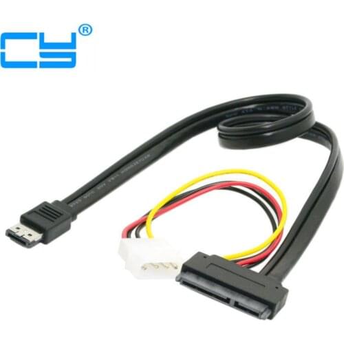 50cm eSATA Power ESATA Combo to SATA 22pin & IDE 4pin 5V 12V cable adapter for 3.5" 2.5" Hard Disk Data Cable 0.5M