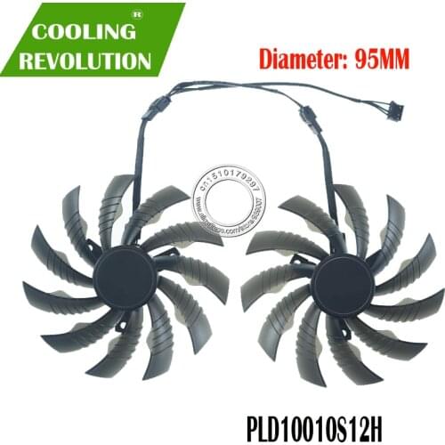 95MM PLD10010S12H Cooler Fan Replacement RTX2070 GTX1660Ti RTX2060 For Gigabyte GTX 1650 1660Ti RTX 2060 2070 Graphics Card Fans