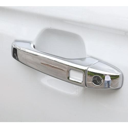 ABS Chrome Car Door Protector Handle Decoration Cover Trim Car Sticker Car Styling For Proton X70 2018 2019 Accessories 8pcs