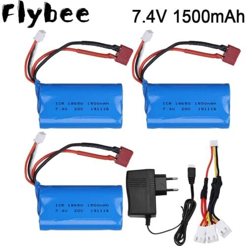 7.4V 1500mAh Lipo Battery 12423 12428 For Wltoys 12401 12402 12402A Crawler Car Battery 1500 mah 7.4 V Lithium battery