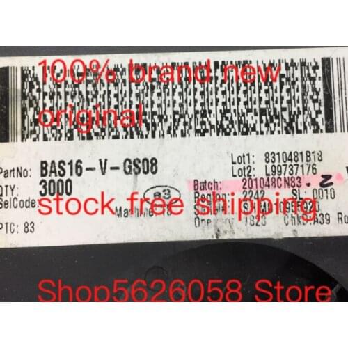 BAS16-V-GS08 SOT23-3 100% new original freeshipping 50PCS-3000PCS/LOT STOCK