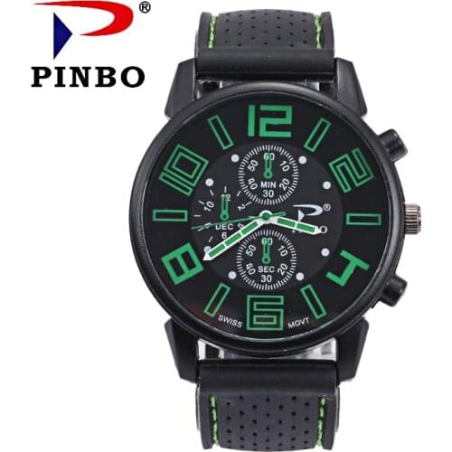 Brand men watch 2018 New Mens Outdoor Military watch Silicone Relogio Male Sport Quartz Wrist watch relatio masculine 6 color