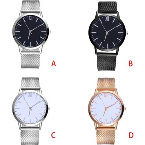 Women Silica Gel Mesh Belt Casual Watch Geneva Simple Wristwatch Stainless Steel Silver Ladies Watch Montre Femme Reloj Mujer