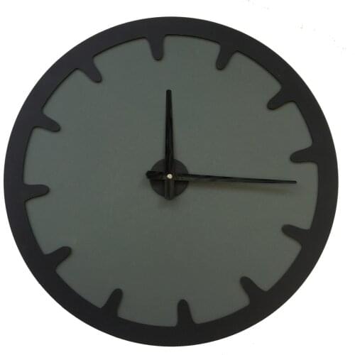 North Designed Mold Green Black Bar Decorative Wall Clock 48 Cm