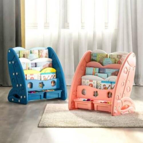 Childrens Bookshelf Furniture книжные шкафы Picture Book shelves Simple Floor Home Bookcase Bedroom Students Storage Muebles