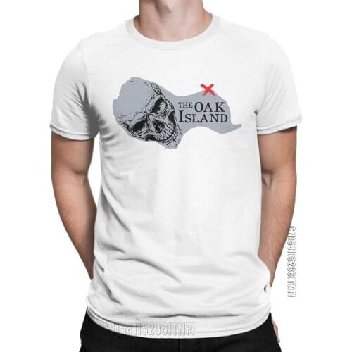 Mens T-Shirt The Curse Of Oak Island Fun Pure Cotton Tee Shirt Classic Short Sleeve T Shirt O Neck Tops Plus Size
