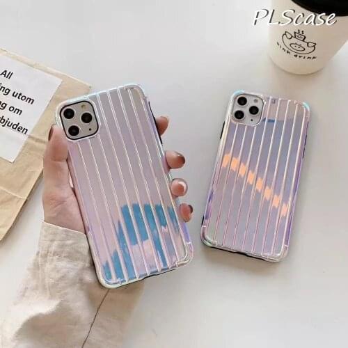 Luxury Multicolor Plating Trunk Case For iPhone 11 11Pro Max Soft Shockproof Case For iPhone 8 7 Plus X XS Max XR Cover