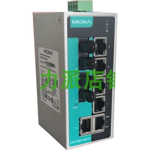 New Original For MOXA EDS-208A-MM-SC-T 2 multimode optical 6 Electrical Port Industrial Grade Switch Wide Temperature Type