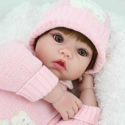 NPKDOLL 20 inch Silicone Reborn Baby Dolls Alive Lifelike Real Bebe reborn girl toddler Dolls toys Birthday Gift
