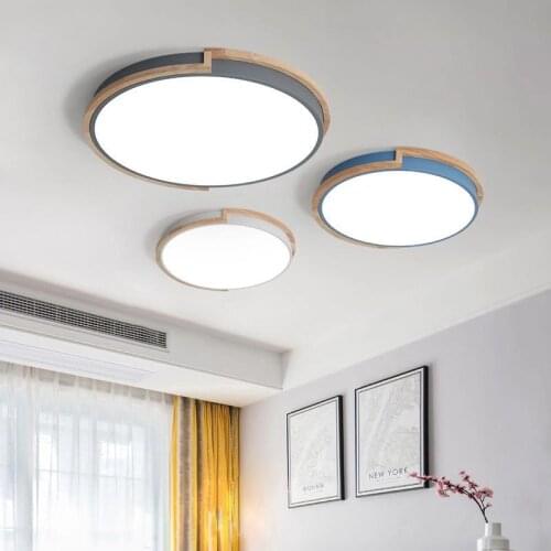 Ceiling Lamp Living Room Light Bedroom Lamp Dining Room Light Wooden and Metal Ceiling Lamp