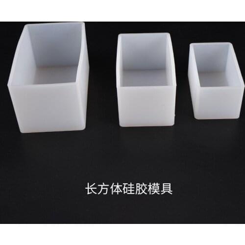 DIY Crystal Epoxy Mold Cuboid Pendulum Resin Dried Flower Filled Rectangular Pendulum Silicone Mold Molds