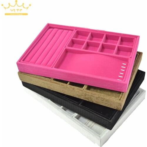 Jewelry display ring display tray Jewelry display cases Storage box earrings pendant stand rack organizer boxes
