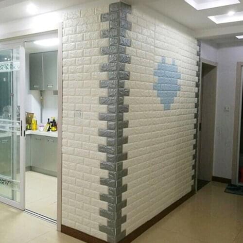 3d three-dimensional wall stickers wallpaper self-adhesive bedroom warm brick pattern wallpaper waterproof and moisture-proof sc