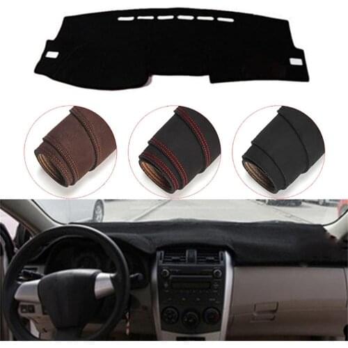 Console Dashboard Suede Mat Protector Sunshield Cover Fit For Toyota Corolla E140E150 2006-2013