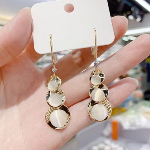 Серьги 2021 тренд Earrings for Women Tassel Korean Fashion Asymmetric Earrings Kolczyki Boucle Oreille Femme Damskie