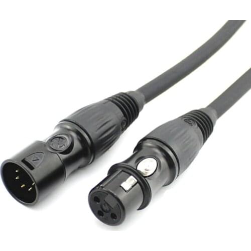 1Pcs Yongsheng new XLR connector YS1765/176BG male and female 177 moving head light fever audio signal cable DMX512