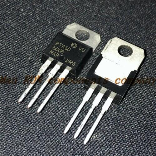 10PCS/LOT BTA10-600B BTA10-600 TO-220 TO220 BTA10 Triac 600C 10A 600V In Stock new original