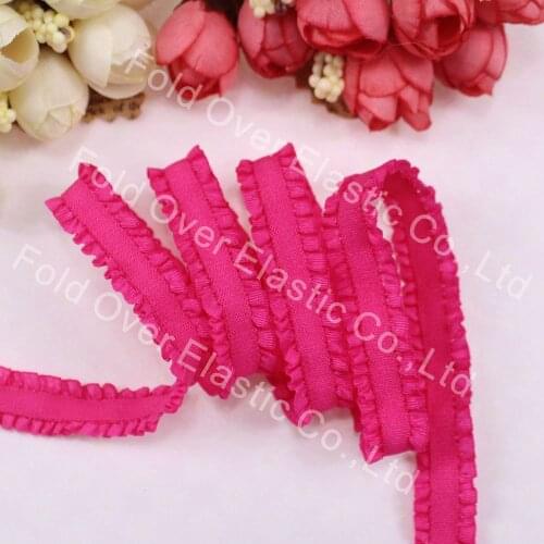 13mm Stretchy Elastic Ruffle Edged #91109 Color DIY Craft Great For Garment Accessories, 100 yards/lot