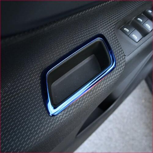 A Little Change 4PCS/SET Car Interior Door Storage Box Decoration Frame Cover Trim For Chevrolet Equinox 2017 2018 Accessories