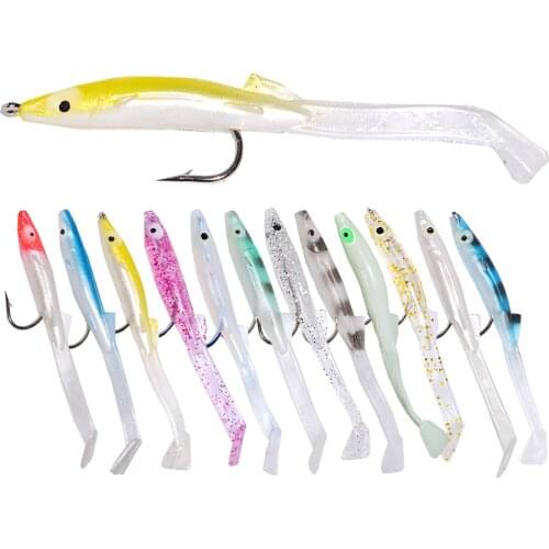 6Pcs/lot 80mm Soft Baits Shad Soft Lure For Fishing Lure Bait Tuna T-tail Easy Shiner Smell Jigging Rubber Wobblers Fish Tackle