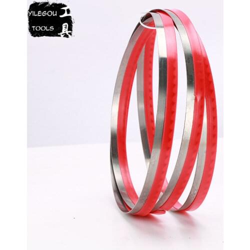 2 Pieces 1425*13*0.65mm M42 Bi-Metal Band Saw Blades 13*0.65*1425mm*10-14Teeth Band Saw Blades Cutting Metal, Stainless Steel