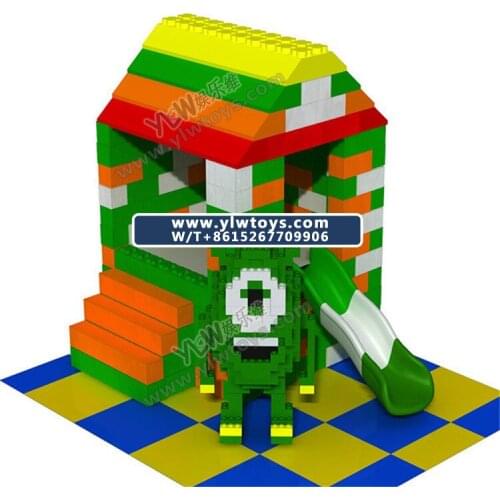 DIY EPP block slide park for kids indoor playground soft toys YLW-EPP181123