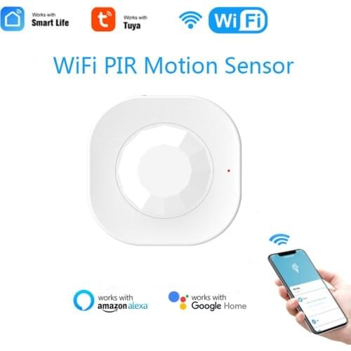 Tuya Mini WiFi PIR Motion Sensor Smart Home Infrared Passive Detector Security Burglar Alarm Sensor Remote Monitoring