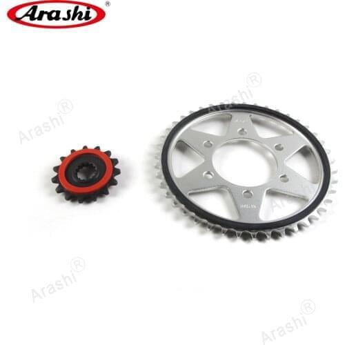 Arashi Drive Sprocket Kit For KAWASAKI Z1000 / Z1000 R /ABS 2014 2015 2016 2017 2018 Z1000R Sprocket 525 Front 15T Rear 43T