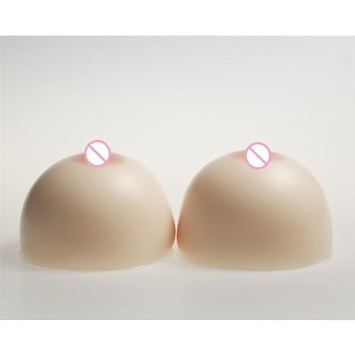3200g/pair Round Silicone Breast Forms Enhancers Big Fake Breast Crossdresser Drag Queen Artificial Boobs White/Beige/Brown