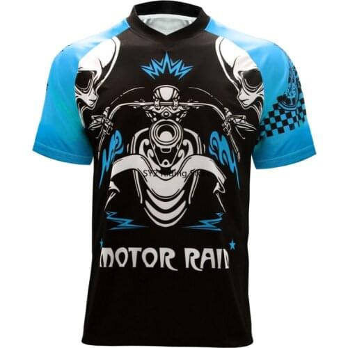 MTB Motocross Jersey Maillot Ciclismo Hombre DH MX Mountain Bike Shirt Male Breathable Short Sleeve