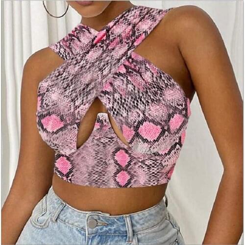Womens Criss Cross Tank Tops Sexy Sleeveless Solid Color Cutout Front Crop Tops Party Club Streetwear Summer Lady Bustier Tops