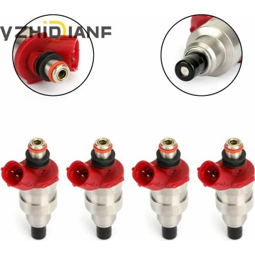 Set of 4 New Fuel Injectors For 1990-1994 M-azda B2600 2.6L-L4 OEM G609-13-250 G60913250 G609 13 250