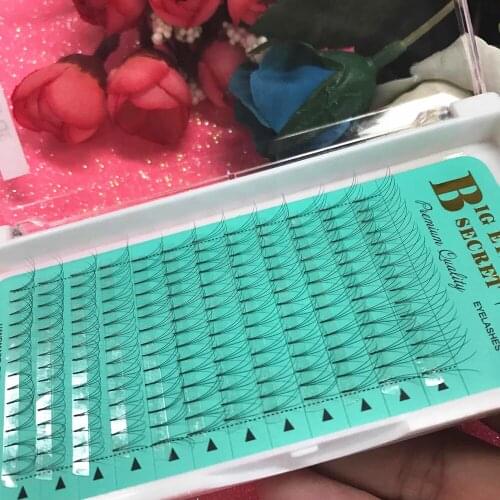 Wholesale 3D W Volume Eyelash Extensions Premade Fans 1 Tray/Set Thicker Individual Lashes Fans Lash Russian Volume Lashes