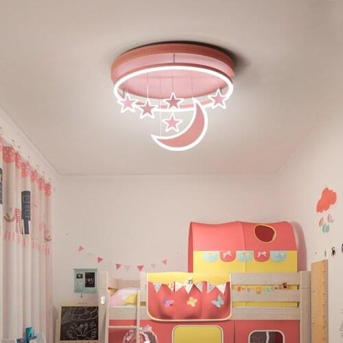 New Princess Girl Children Room Ceiling Lights Modern LED Lighting Surface Mount With Remote Control Indoor Lamp Lampara Techo