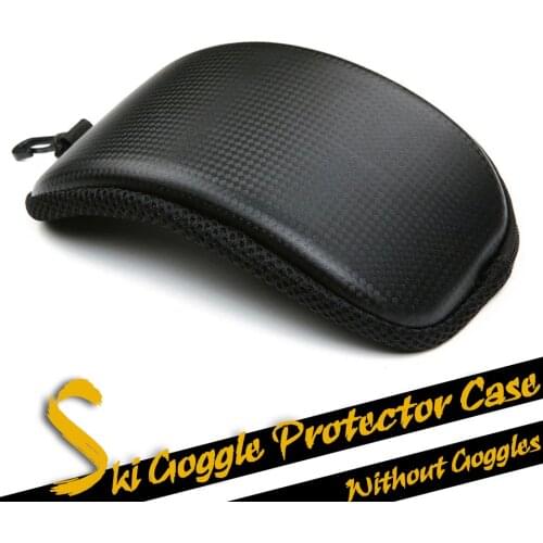 GOBYGO Travel Portable Ski Snow Goggle Protector Case (Without Goggles) Snowboard Glasses Eyewear Box Zipper Hard Case Bag