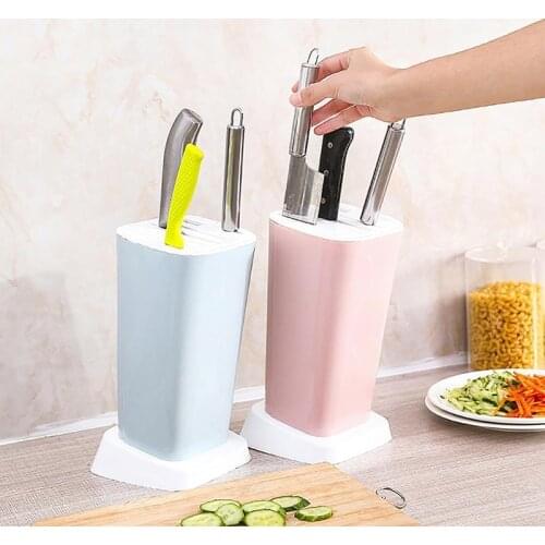 New Knife Rack Creative Plastic Kitchen Knife Holder Multifunctional Kitchen Accessories Storage Rack Tool Holder Knife Stand